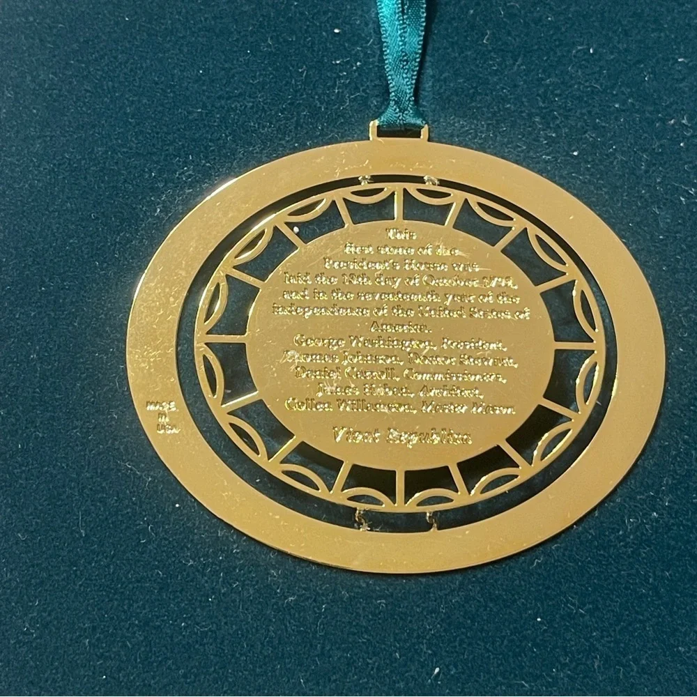 Vtg 1992 White House Christmas Ornament 200th Anniversary Edition Series